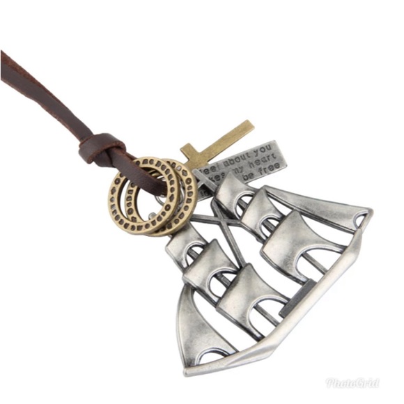 Necklace & Pendants Creative Sailing Ship Boat - Picture 6 of 7